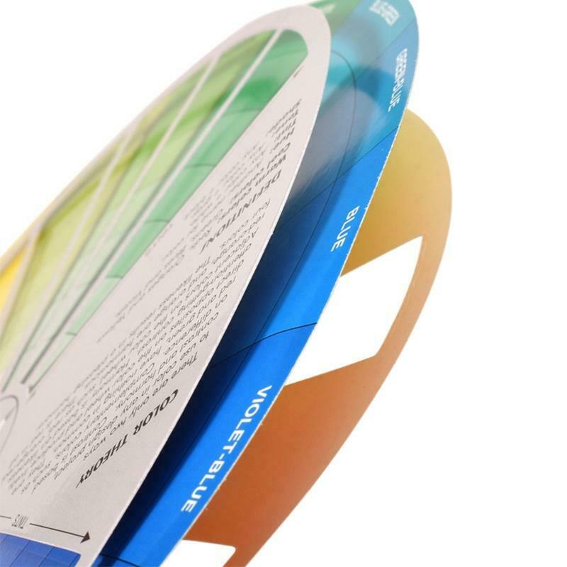Paper Card Design Color Mixing Wheel Ink Chart Guidance Round Central Circle
