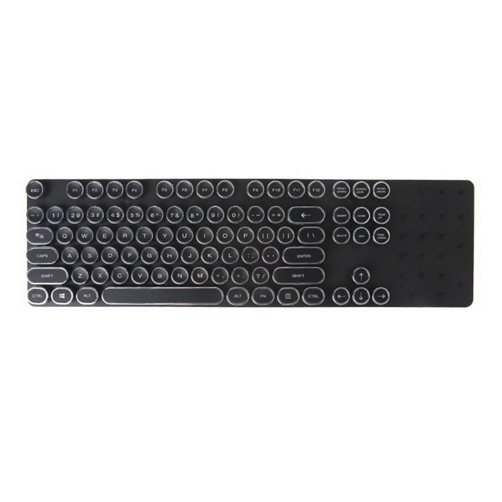 108Key Round Keycaps Double Shot PBT Gaming Keyboard Retro for Mechanical Gaming