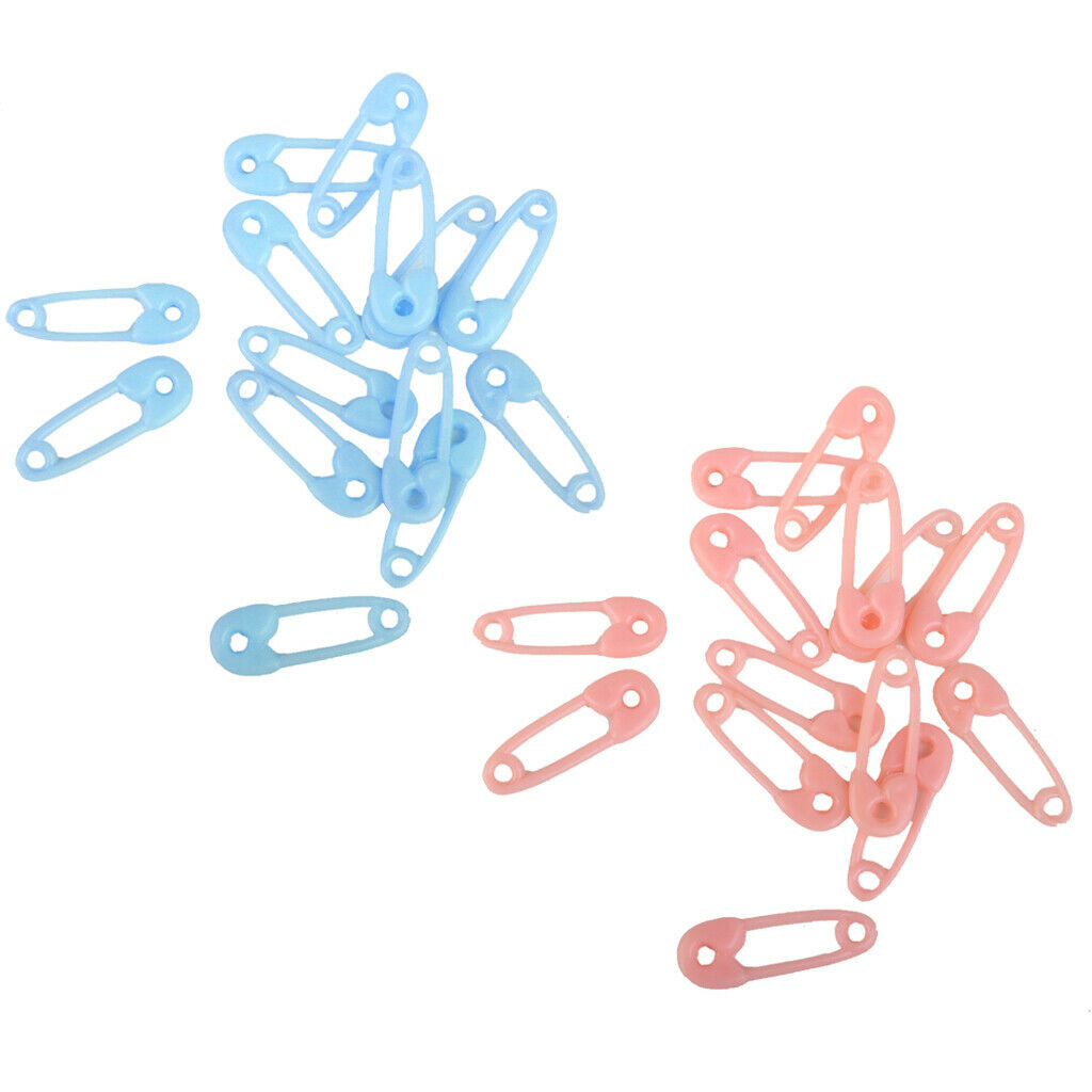 Pastel Blue Mini Safety Pin Favors for Baby Boy - Party Supplies - Favors - Misc
