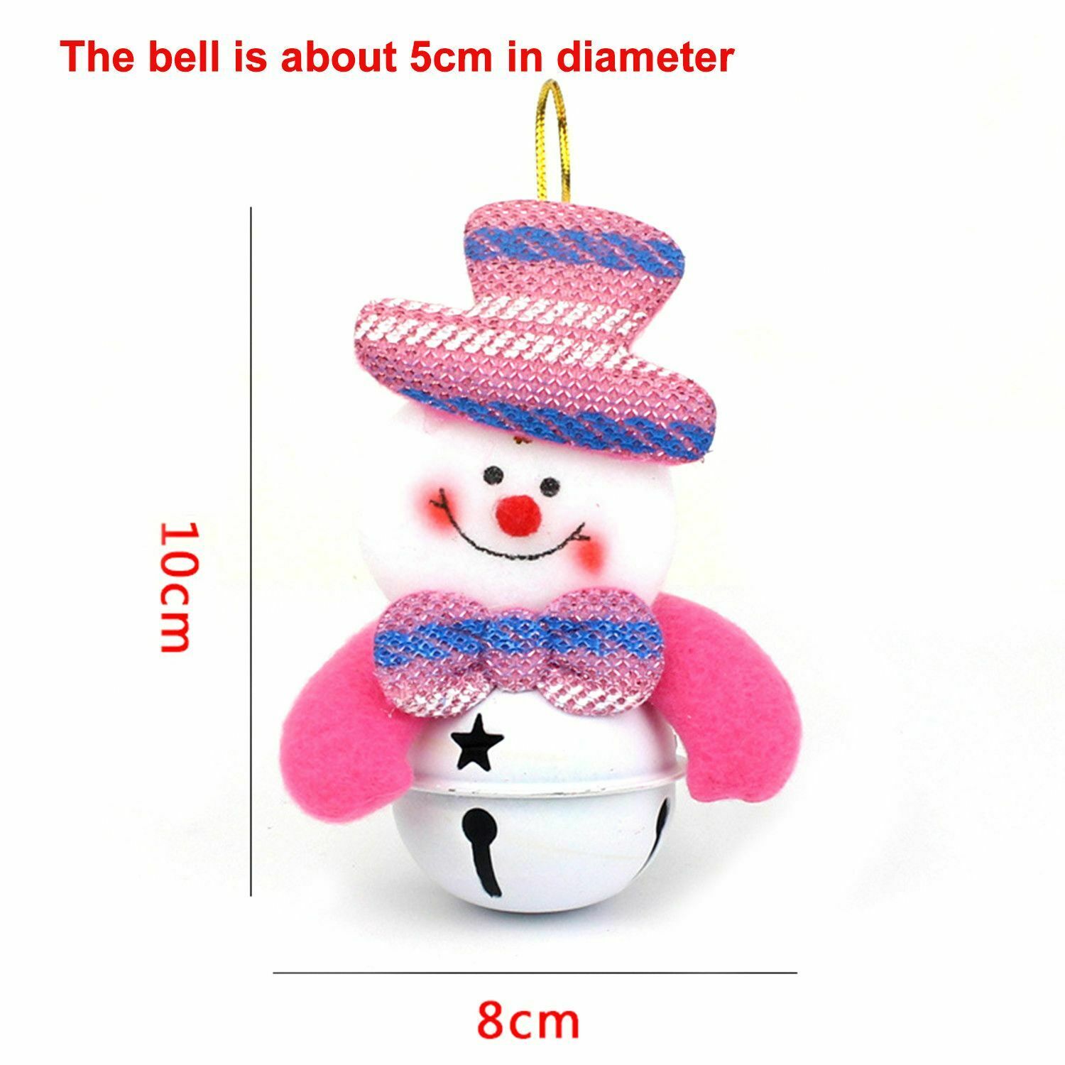 Bear Santa Claus Bells Elk Ornaments Snowman Pendant Christmas Tree Decoration