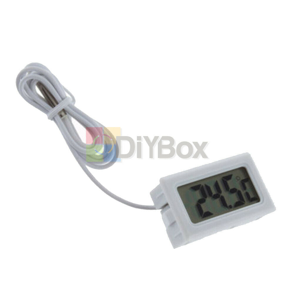 Digital LCD Gauge with Probe Insert Mini Temperature Thermometer Thermograph