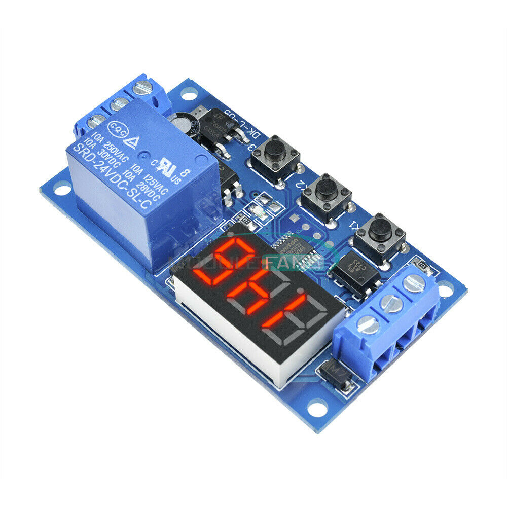 Digital 24V LED Trigger Delay Time Cycle Timer Control Switch Relay Module