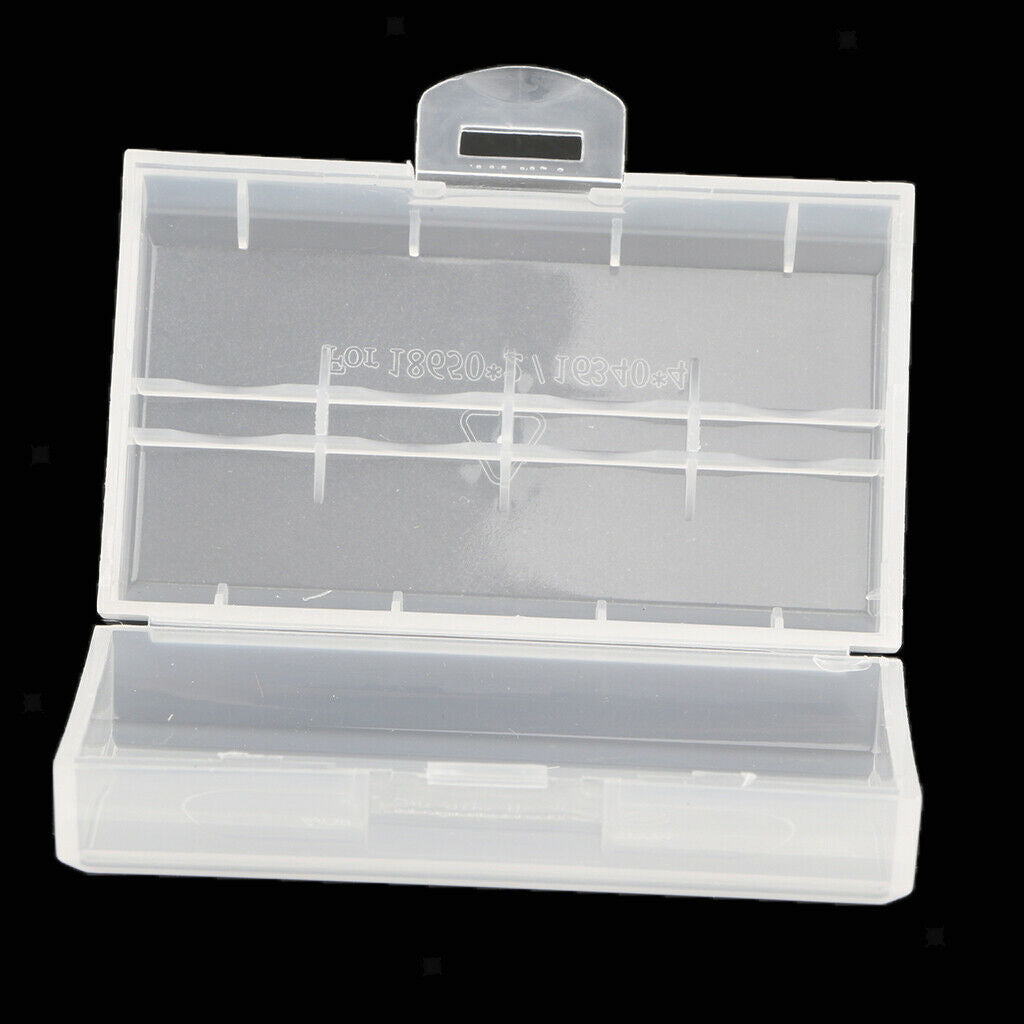 10 Pcs Battery Storage Box Organizer Pack of 5 Cases. Stores 18650 Batteries.