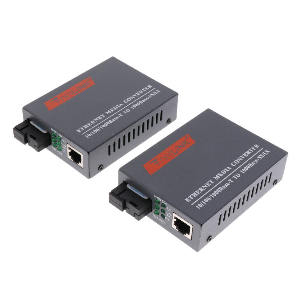 100/1000Mbps Gigbit  Ethernet to Fiber Optic Media Converter-SC 1 Pair