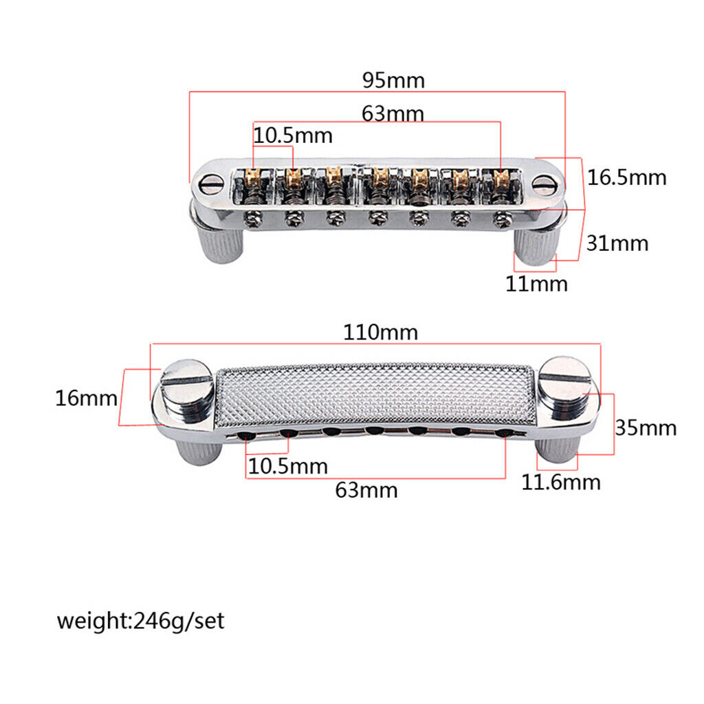 Roller Saddle Bridge -for Electric Guitar - 7 String Guitar Accessories