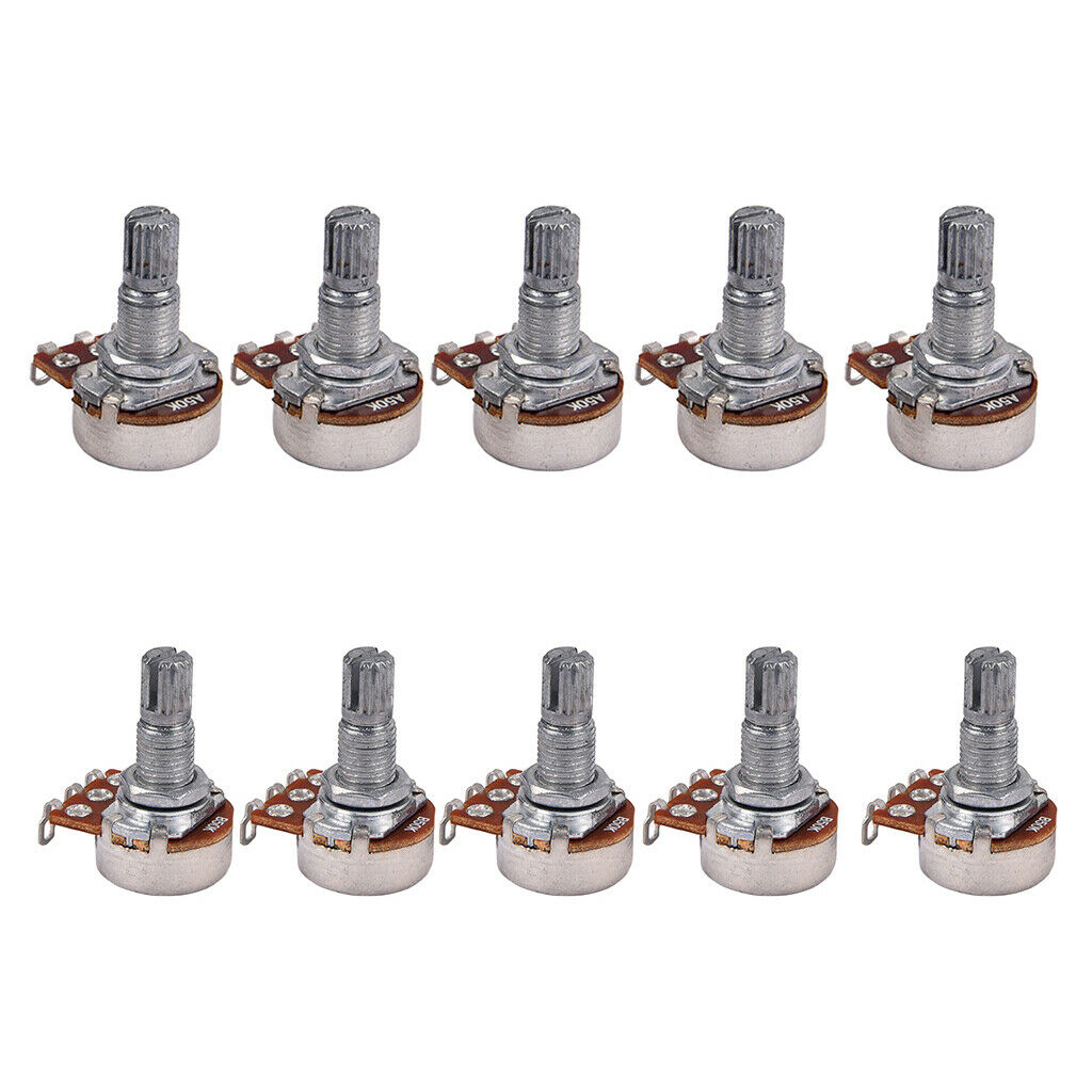 Guitar Potentiometer A50K B50K Split Shaft Linear Taper Volume Tone Pot