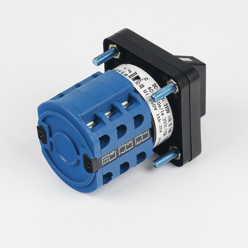 1PCS Universal Combination Switch 660V 125A 3Position (1-0-2) 12 Terminal Number
