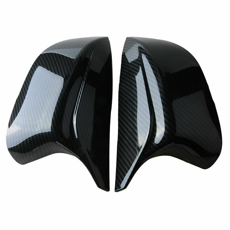 Mirror Covers Trim Carbon Fiber Style For Infiniti Q50 Q50S Q70 Q60 QX30 2014-21