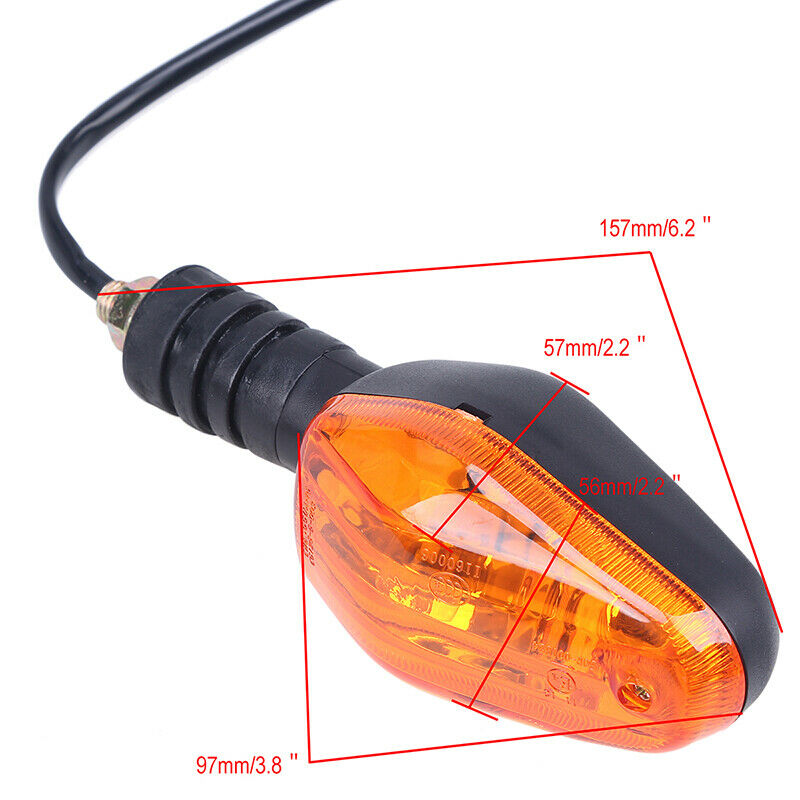 1X Universal Motorcycle Motorbike Amber Turn Signal Indicator Blinker Lights