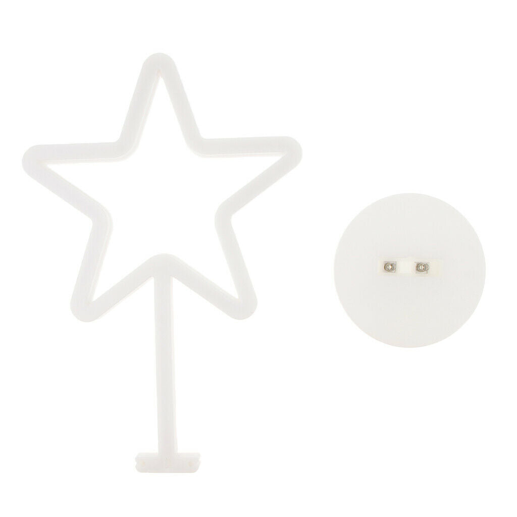 Star LED Night Light Desk Light Lamp with Holder Kids Room Party Decoration
