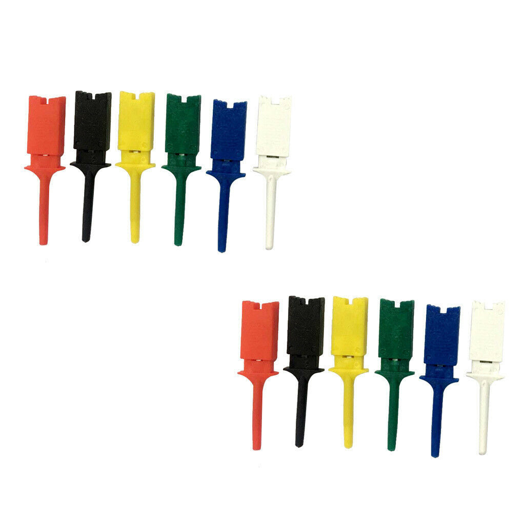 Electrical Testing Hook Clip Grabber Mini Hook Clip Test Hook Grabber x 12