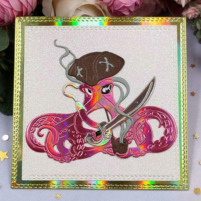 Pirate Metal Cutting Dies Stencil DIY Scrapbooking Album Paper Card Template