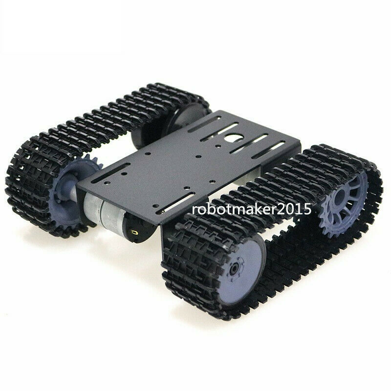 Aluminum Alloy Tracked Vehicle Off-road Robot Tank Chassis Platform for Arduino