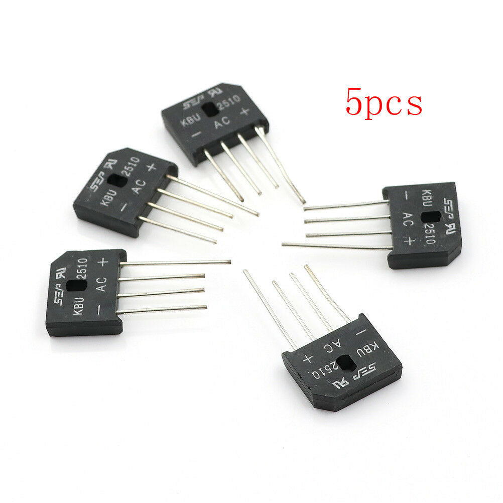 5Pcs 25A 1000V Diode Bridge Rectifier KBU2510 A CyH SJ