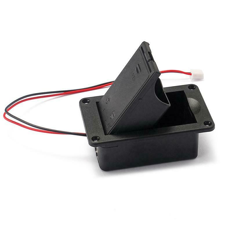 1PC 9V Battery Holder Case Box Cover For Guitar Bass Active Pickup Connector