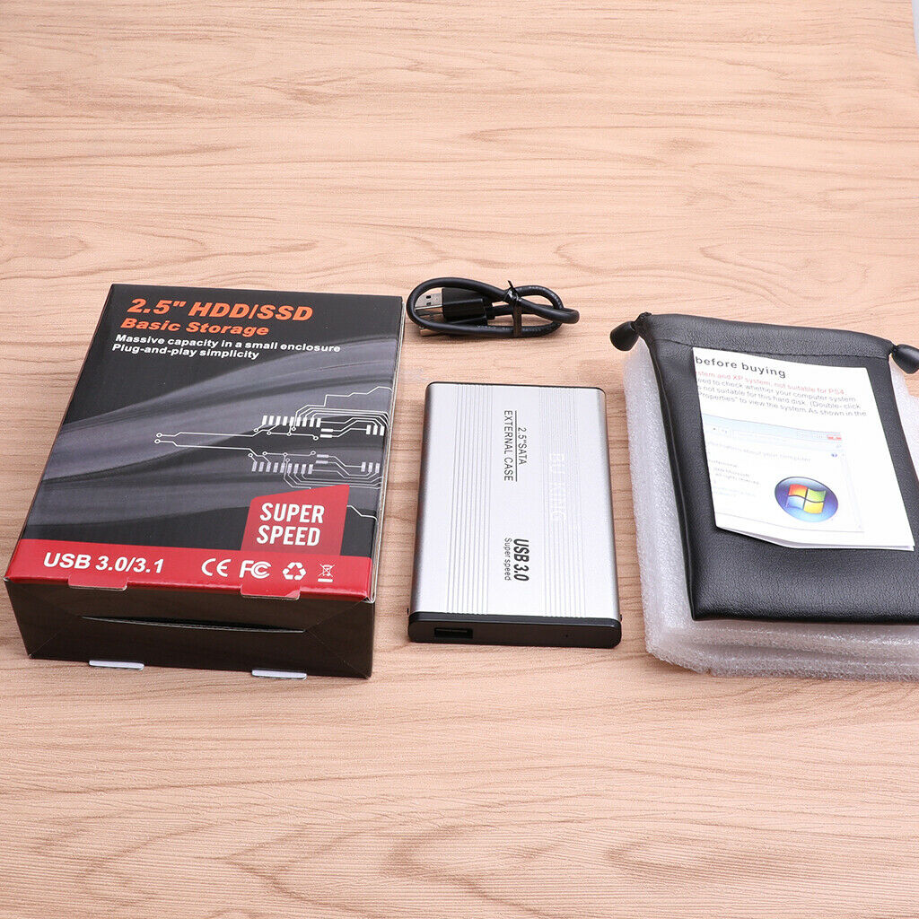 2.5 inch 250GB External Hard Drive Disk SATA USB 3.0 HDD Storage Device