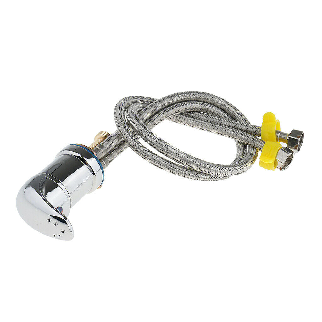 Hot Cold Faucet and Spray Hose for Beauty Salon Shampoo Bowl Parts Kit 70cm