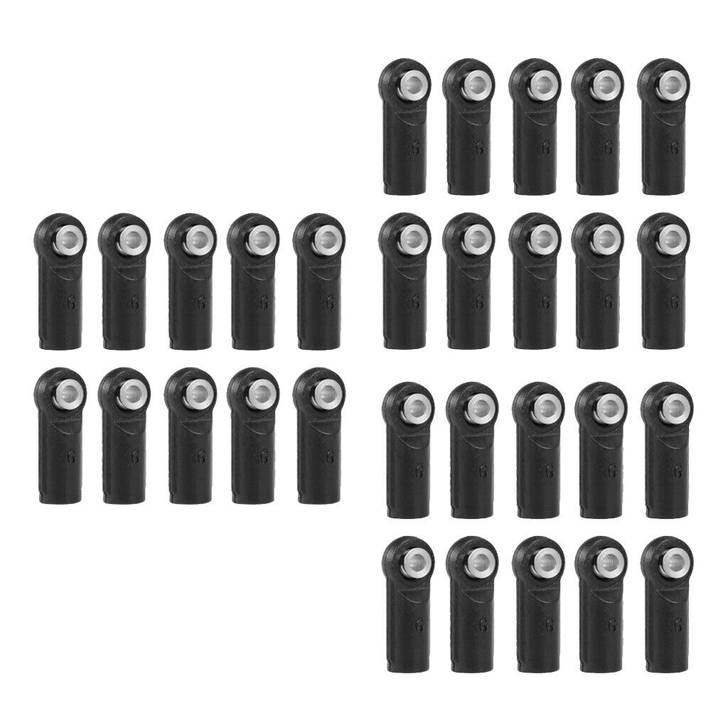 30 Pieces M4 Rod End Balls Joint Head Set for 1/10 Remote Control Car Accs