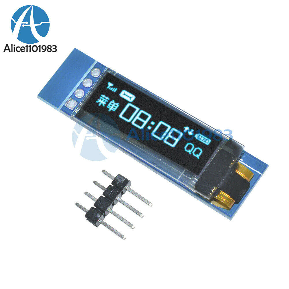 10PCS 0.91"128x32 IIC I2C Blue OLED Display Module SSD1306 DC3.3V 5V For Arduino