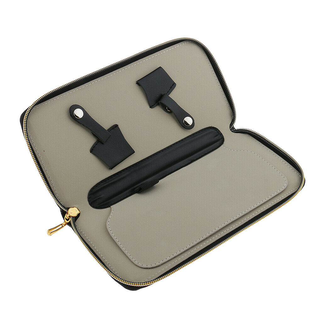 Salon scissors combs leather case hairdressing tools holster bag