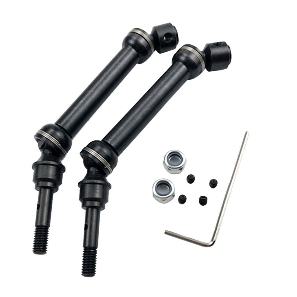 1/10 Scale Steel Front Rear Drive Shafts for 4X4 Short Truck Upgrade Part