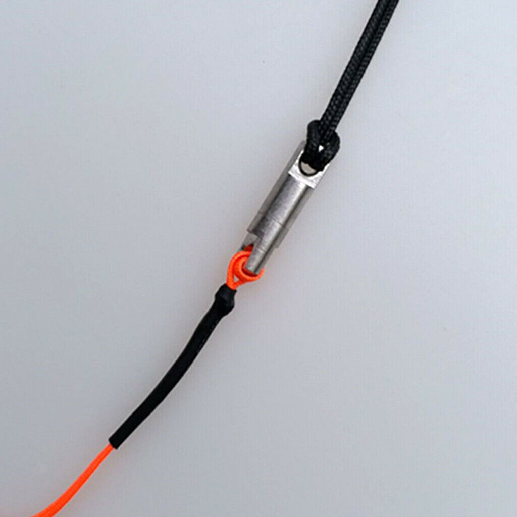 Scuba Diving Aluminum Alloy Finger Reel Spool with 15m Line Bolt Snap Black