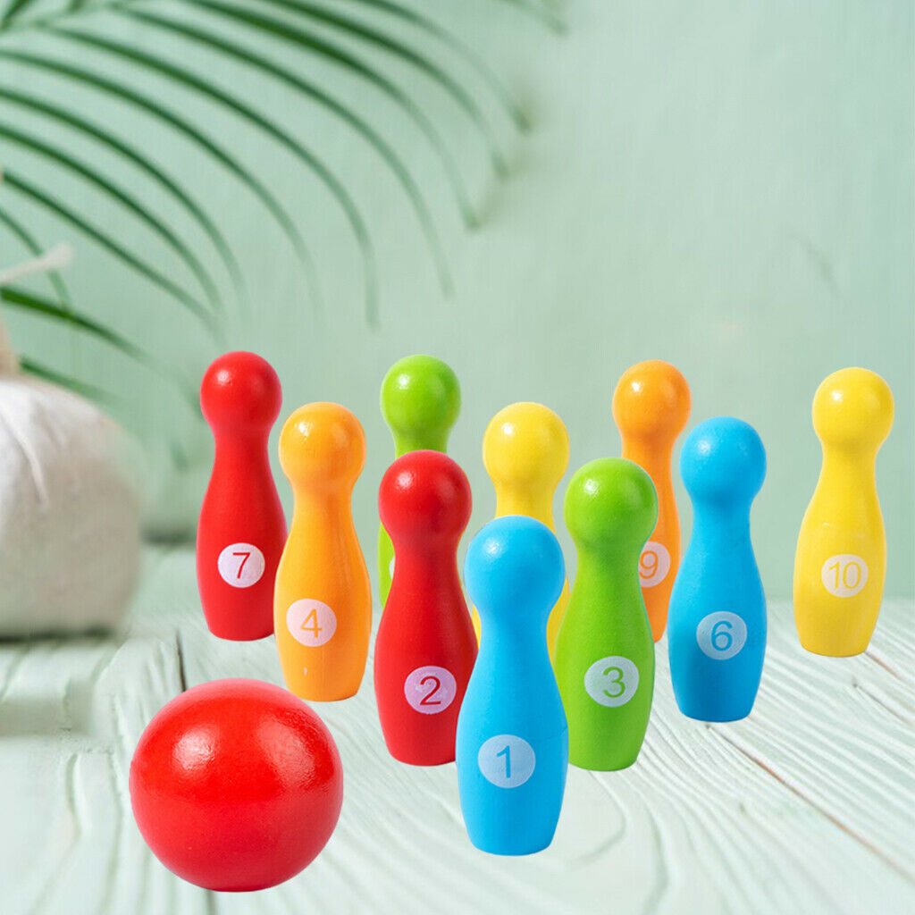 Kids Bowling Set Garden Lawn Games Party Game Children Fun Toys Gift