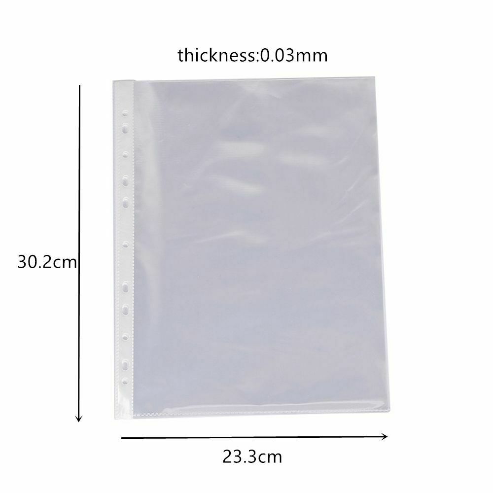 Box Organizer Tool Loose Leaf Paper Protectors Document Holder Storage Pockets