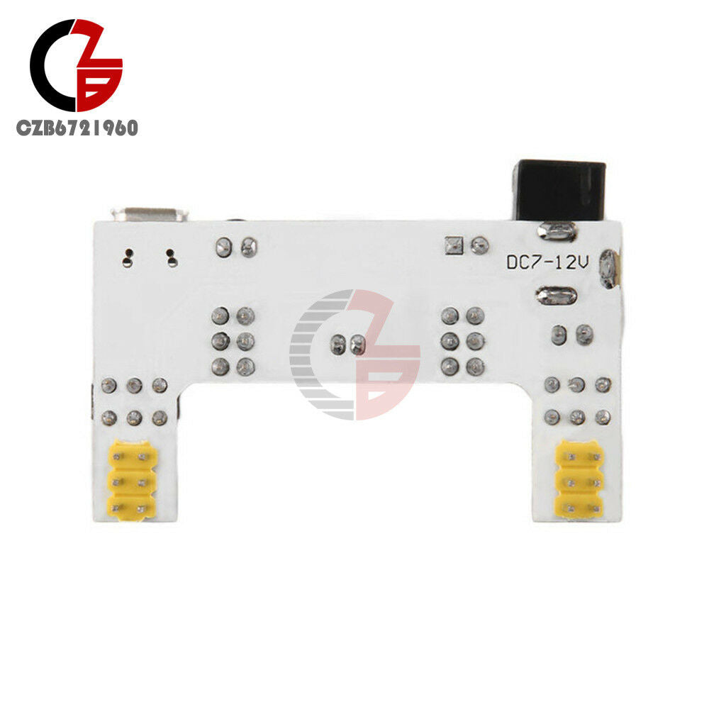 White Micro USB MB102 Bread Board Power Supply Module DC 7-12V for Arduino