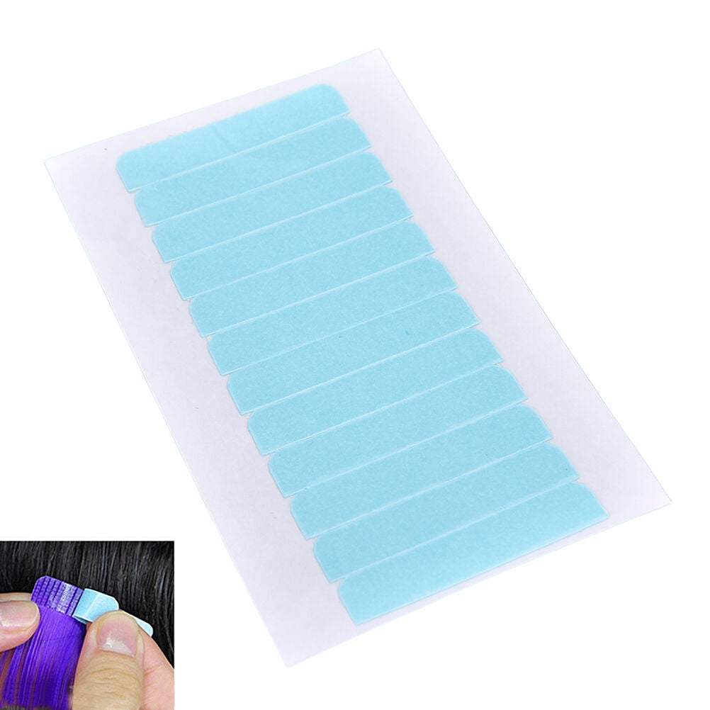 12Tabs Precut Super Double Sided Tape Weft Tape-in Hair Extension Replace.l8