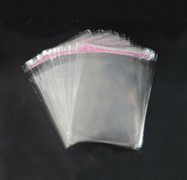 1000pcs  3.14 x 5.5 Clear Cellophane Poly Envelopes Plastic Crystal Cello Bags