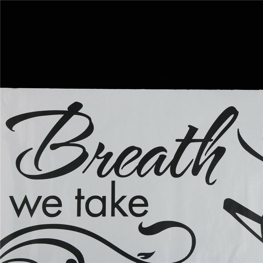 Breath Away Saying Wall Stickers For Living Room Bedroom Decoration  JfJC.l8