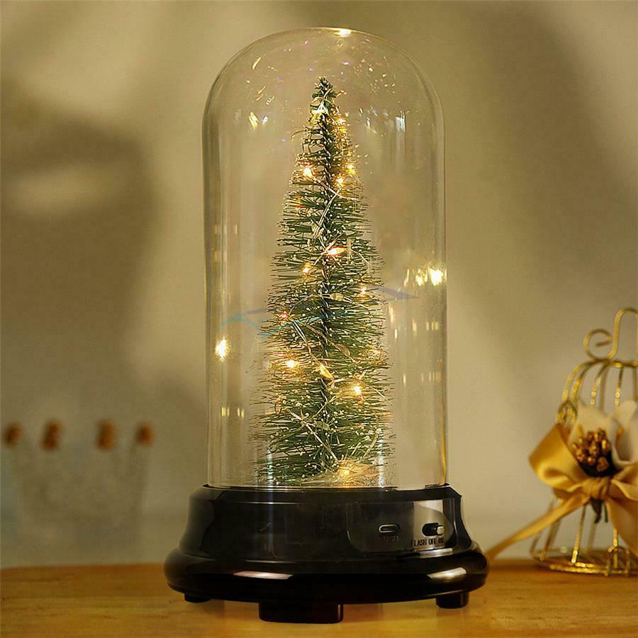 1 Piece Plastic Polishing Christmas Gift Tree Decoration Lights With USB Cable