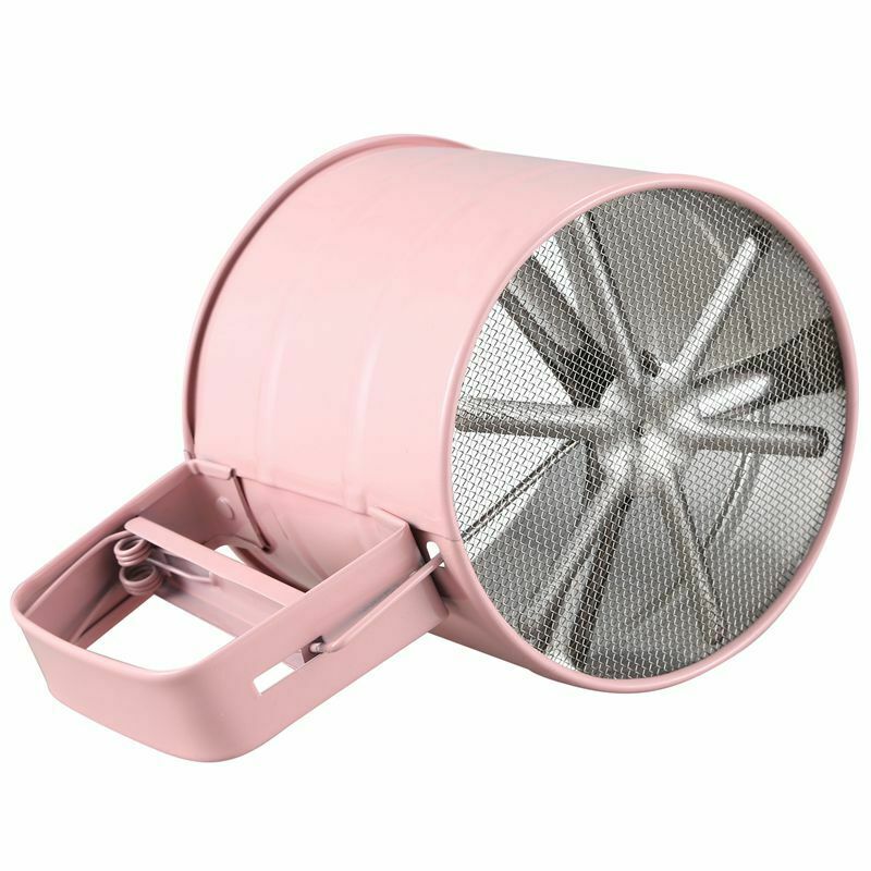 Stainless Steel Flour Sifter Handheld Powder Flour Sieve Icing Sugar Manual SiO2