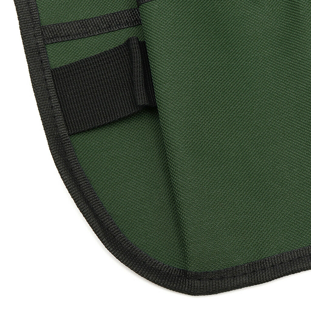 Multiple Pockets Garden Apron Carpenters Gardening Tools Pouch Army Green