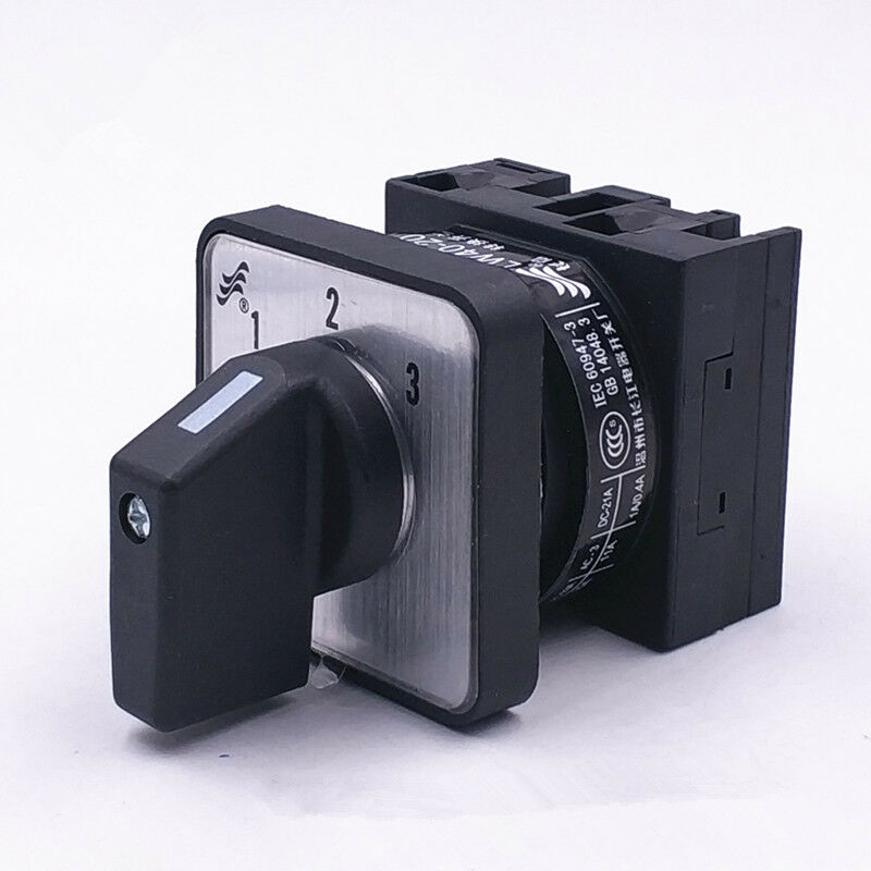 1PCS Combination Changeover Switch 3 Positions (1-2-3) 4 Screw Terminal 660V 20A