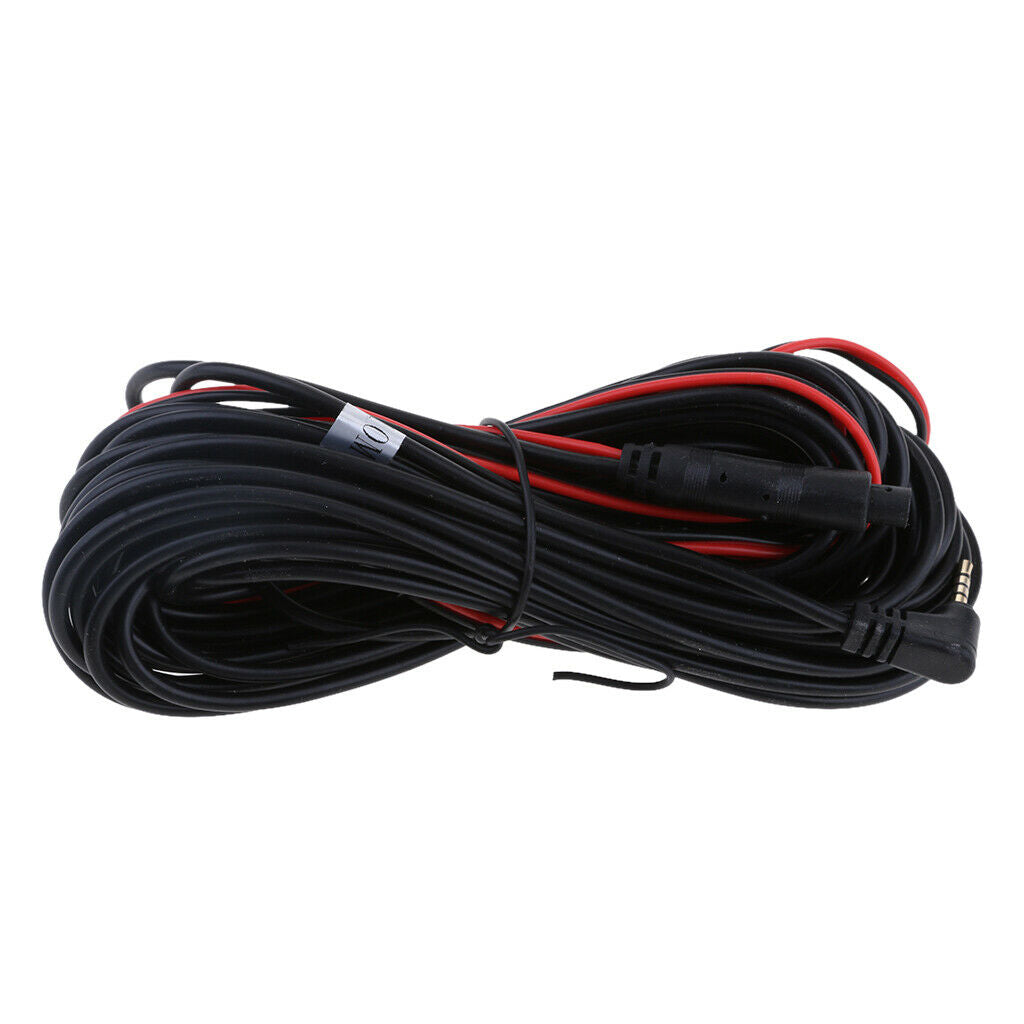 Car RCA Cable DC Power Male to Female Rearview Video New Black Electronics