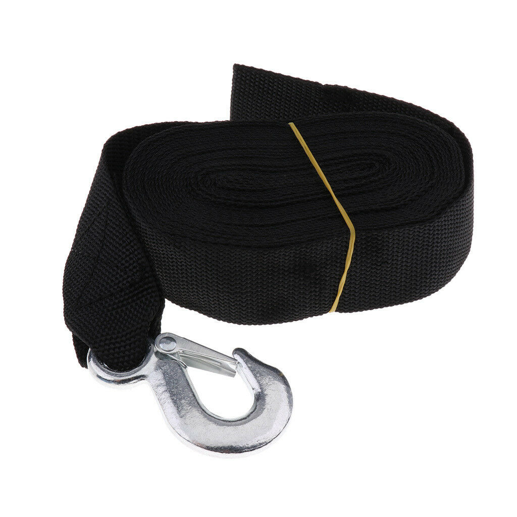1Pc 7.5m Boat Winch Trailer Replacement Webbing Strap with Heavy Duty Hook