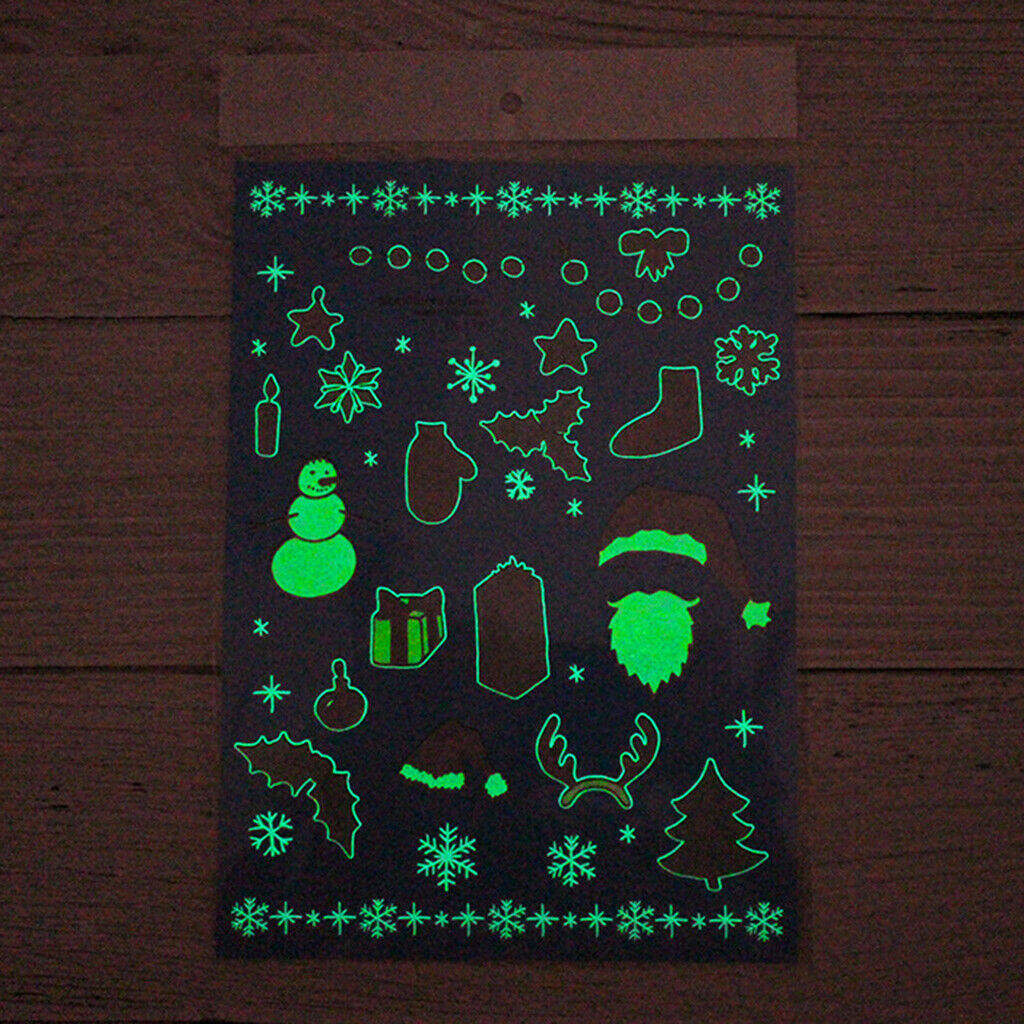 5 Pieces Tattoos Body Art Water Stickers Christmas Tree Santa Elk Decals