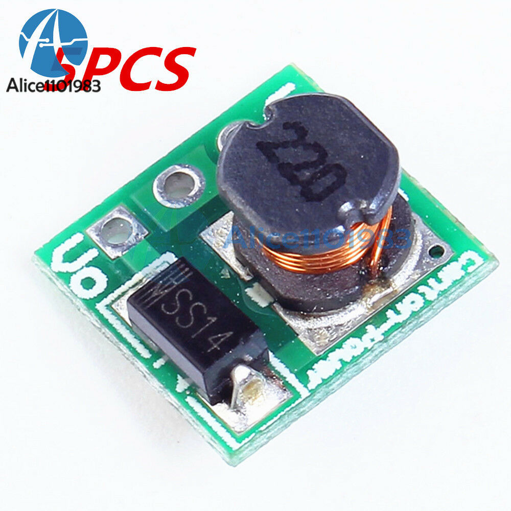 5PCS DC 1.8V 2.5V 3V 3.3V 3.7V To 5V Step Up Power Voltage Boost Converter Board