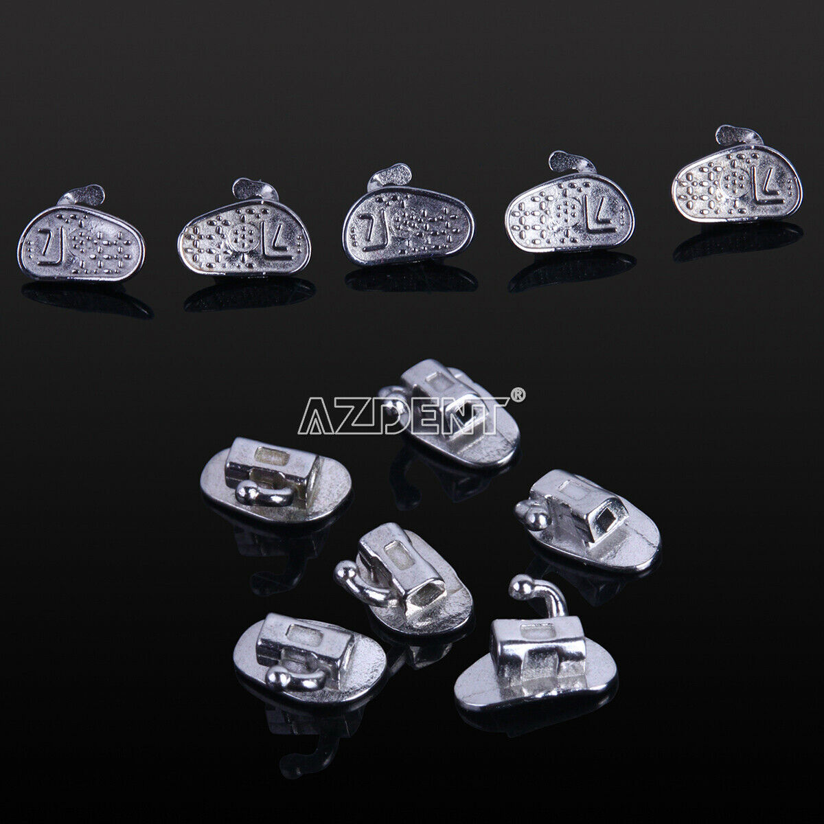 5X Dental Orthodontic Inblock 2nd Molar Non-Convertible Buccal Tube MBT .022