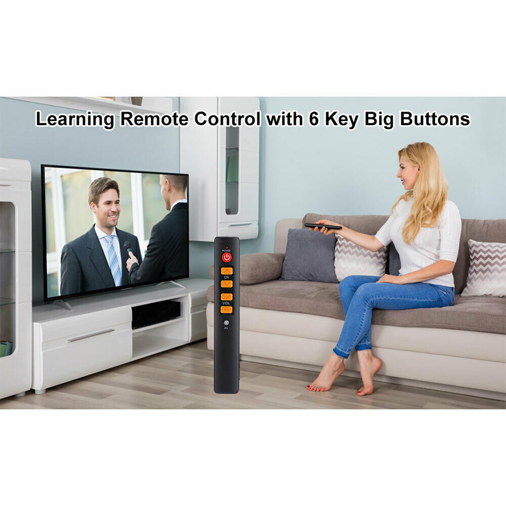 Learning Buttons Smart Remote Control for TV STB DVD DVB HIFI VCR Orange