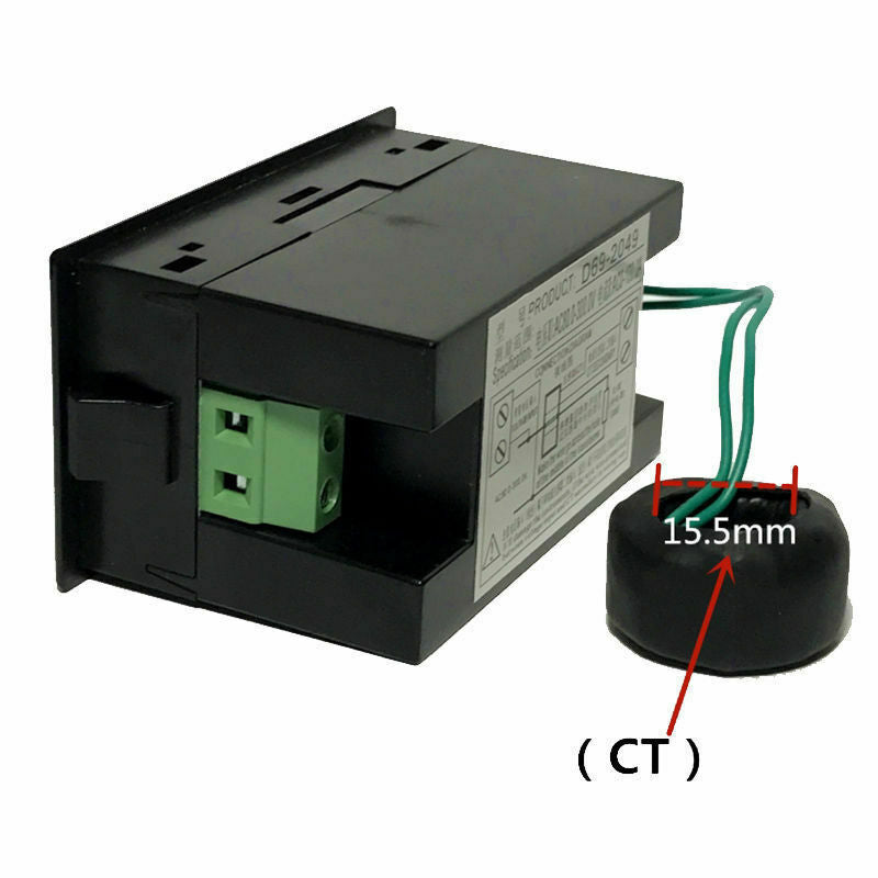 Kwh Frequency Factor Ac 80-300V Digital Ammeter Voltmeter Voltage Ampere Power