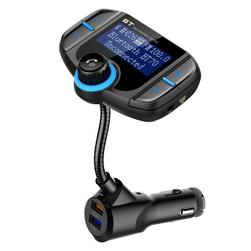 Bluetooth Transmitter Radio FM Transmitter for Car Large Screen USB MP3 Player
