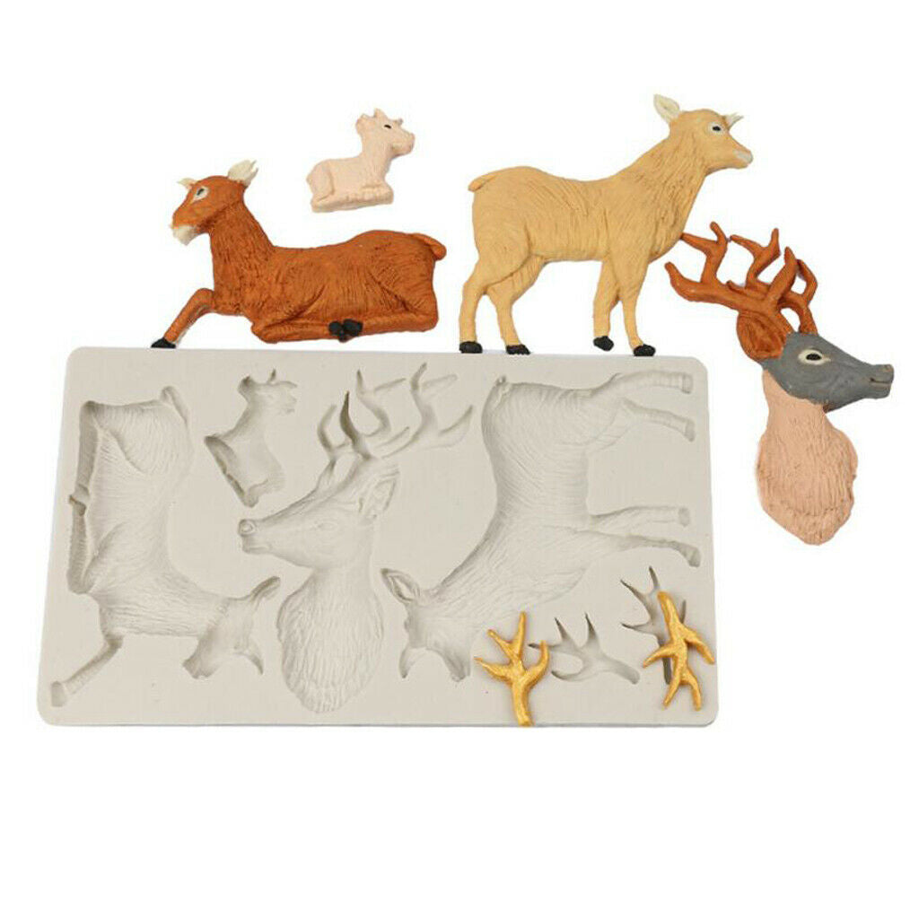 Silicone Goat Mold for Fondant Cake Making Baking Tool
