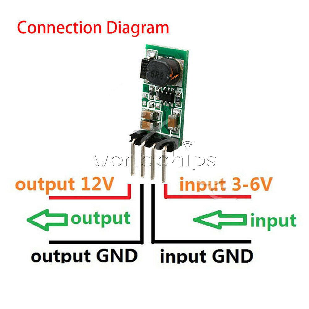 Voltage Regulator Converter DC 3.3V 3.7V 5V 6V to 12V Step-up Power Supply Boost