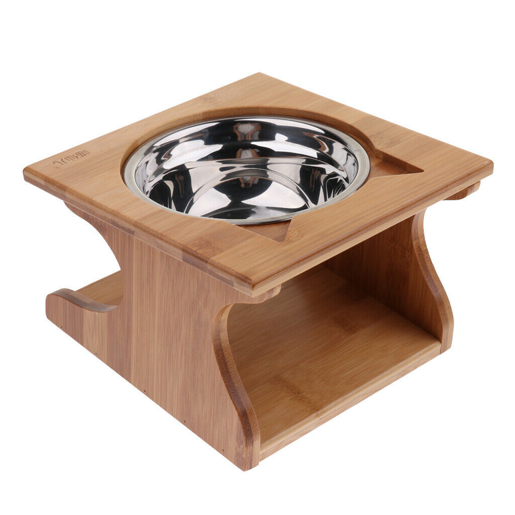 Single Removable Nonslip Dog Food Bowl Pet Cat Kitten Food Water Feeding Dish