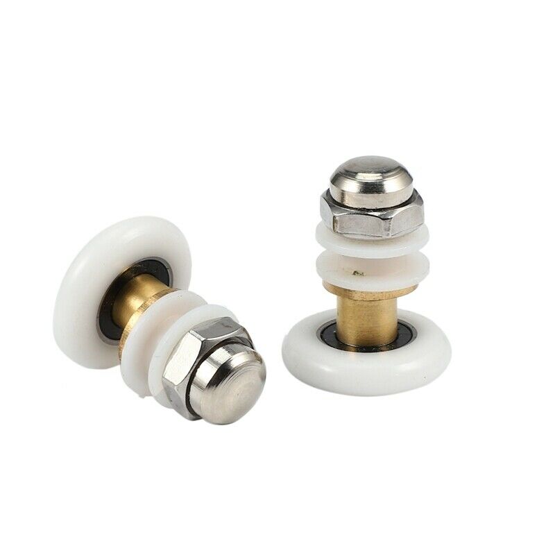1X(8PCS 25mm Diameter Shower Glass Sliding Door Hanging Wheel Roller Bathroo5T9)