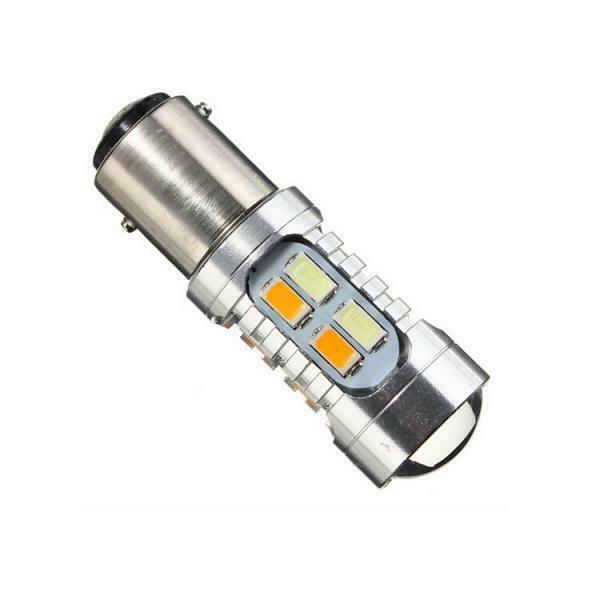 Pair Led Dc Rear Brake Light Bulbs 1157 BAY15d Double Color 20 Cms 5730