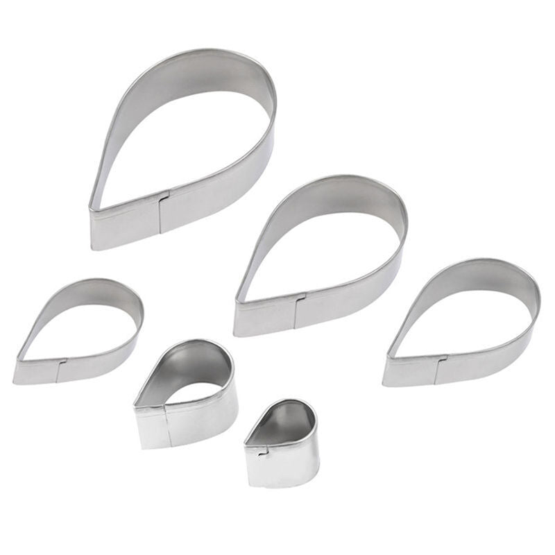 6X/Set Rose Petal Mold Mould for Cake Decor Fondant Sugarcraft Cutter Too.l8